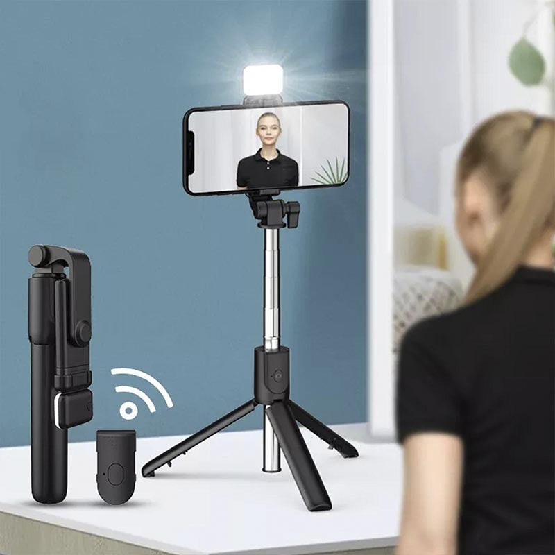 Selfiegram Tripé Multifunções 5 em 1 com Luz de LED Integrada