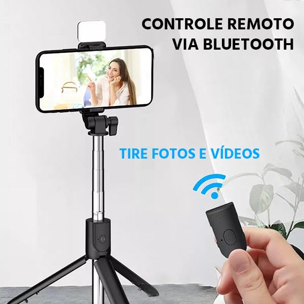 Selfiegram Tripé Multifunções 5 em 1 com Luz de LED Integrada