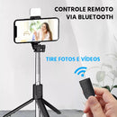 Selfiegram Tripé Multifunções 5 em 1 com Luz de LED Integrada