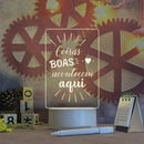 Luminária 3D de Escrever Criativa LED + Caneta