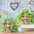 Vaso de Planta Suculentas Cactos Porta Treco Baby Groot Planter