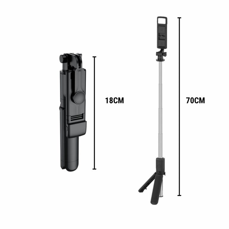 Selfiegram Tripé Multifunções 5 em 1 com Luz de LED Integrada
