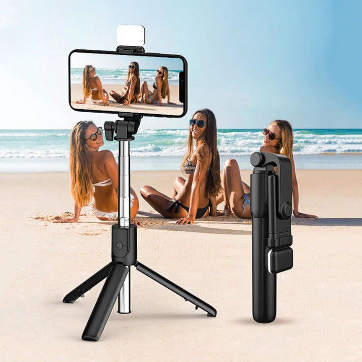 Selfiegram Tripé Multifunções 5 em 1 com Luz de LED Integrada