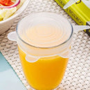 Kit 6 Tampas Universal Flexível Silicone