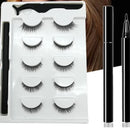 Kit 5 Pares Cílios Magnético + Caneta Delineadora de Brinde