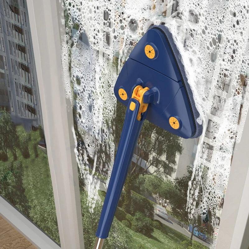 Esfregão Rodo Limpeza Triangulo Mop Giratorio 360° TriMop
