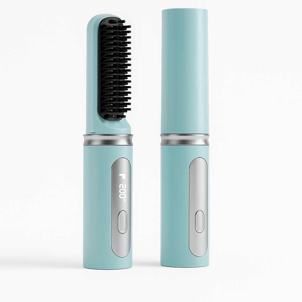Escova Alisadora de Cabelo Sem Fio GlowGlam