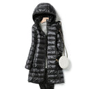 Jaqueta Feminina Puffer Comprida com Capuz