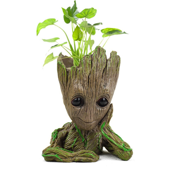 Vaso de Planta Suculentas Cactos Porta Treco Baby Groot Planter