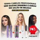 Kit Completo de Cabelo 3 em 1: Pente Alisador + Escova Alisadora + Modelador de Cachos