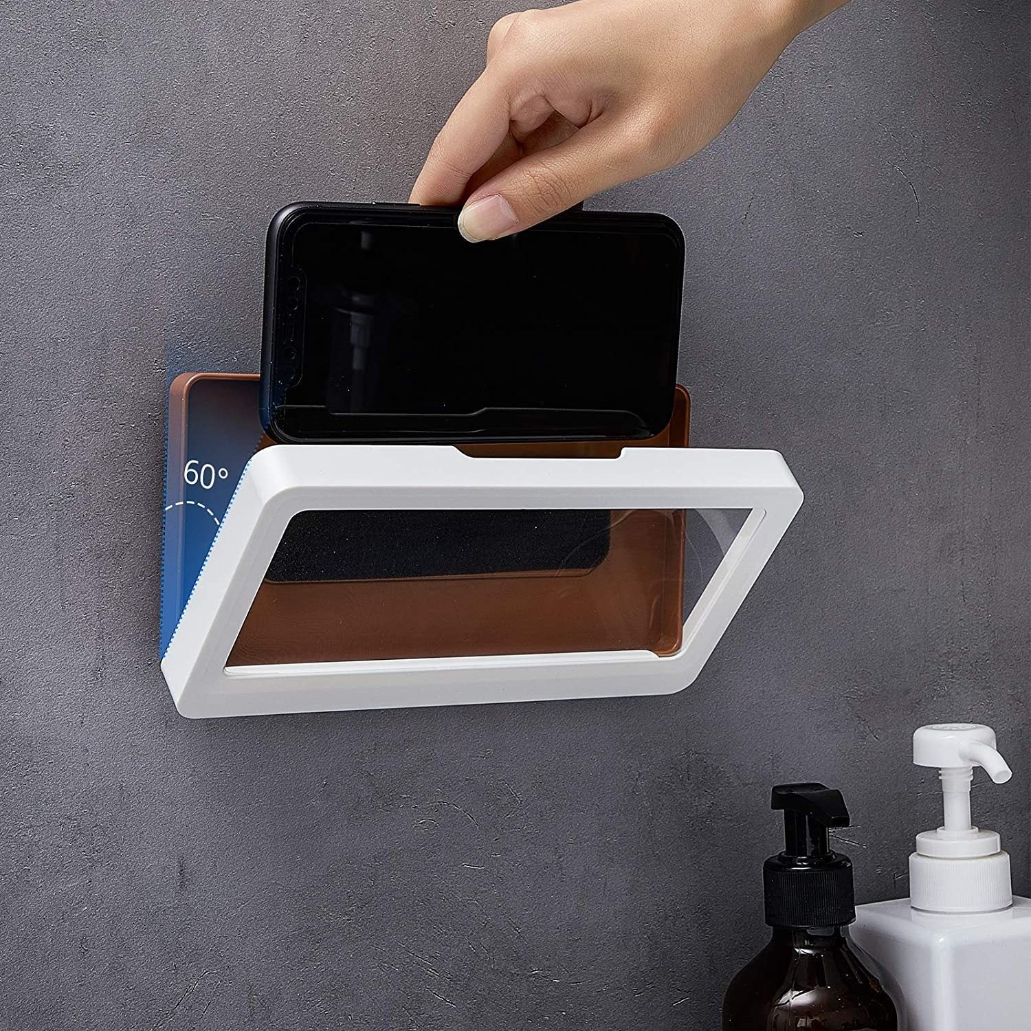 Suporte Capa de Celular para Banheiro Banho Assistir Vídeos no Chuveiro Shower Box