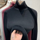 Suéter Feminino Gola Alta Peluciada Forrada