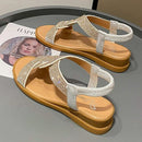 Sandália Rasteirinha Jasmine™ com Aplicação em Strass