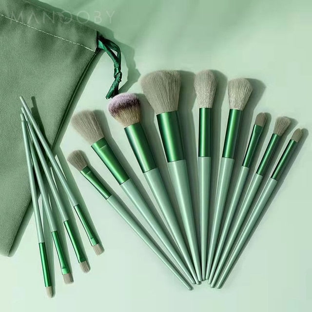 Kit 13 Pincéis Macios de Maquiagem