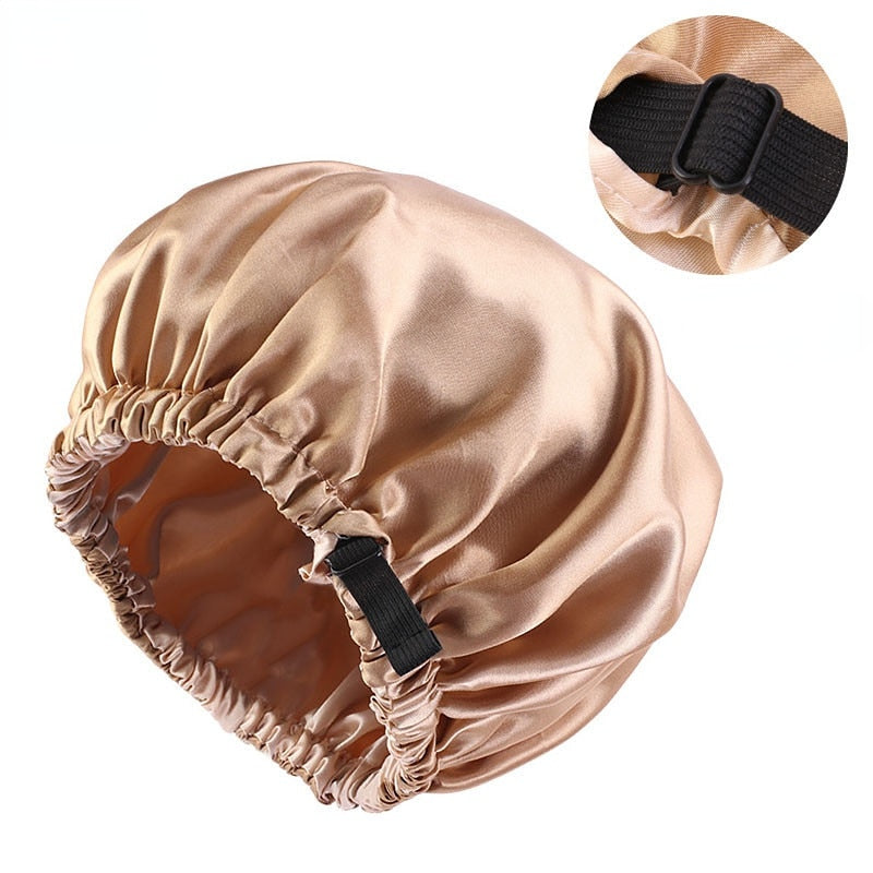 Touca de Cetim Ajustável Anti Frizz