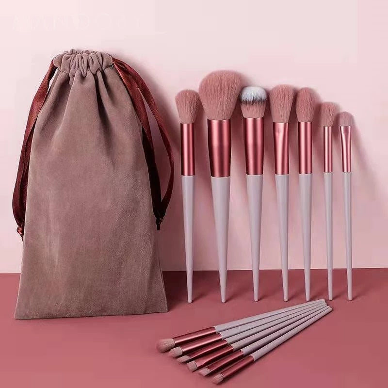 Kit 13 Pincéis Macios de Maquiagem