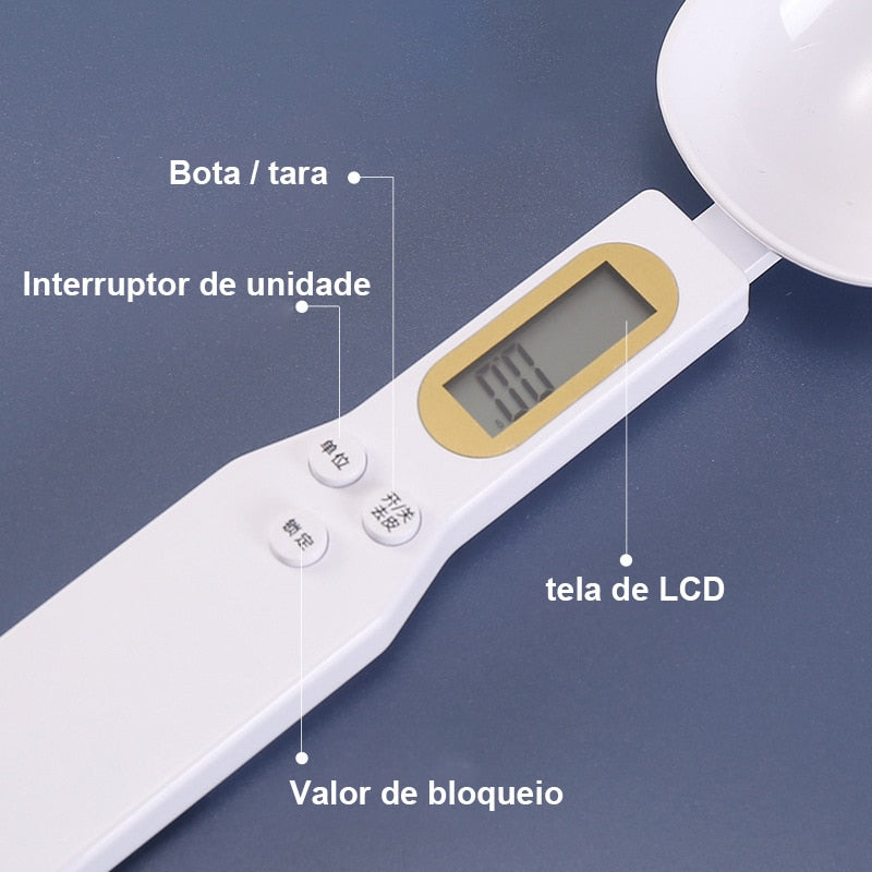 Colher com Balança Digital