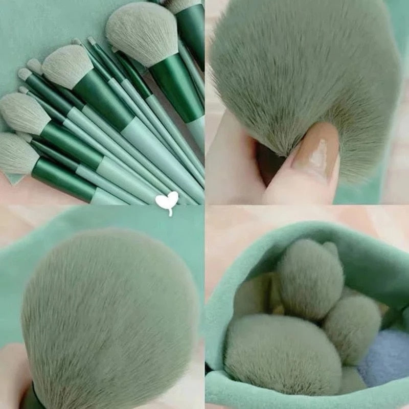 Kit 13 Pincéis Macios de Maquiagem