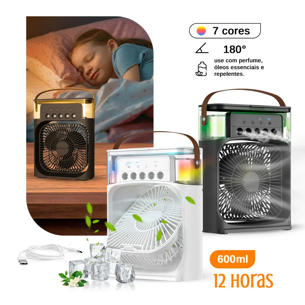 Mini Ar Condicionado Portátil USB CoolBreeze