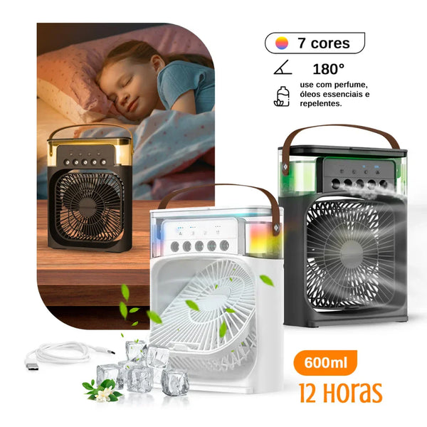 Mini Ar Condicionado Portátil USB CoolBreeze