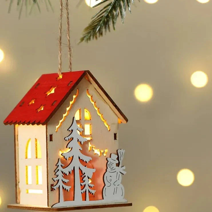 Mini Casa Decorativa de Natal