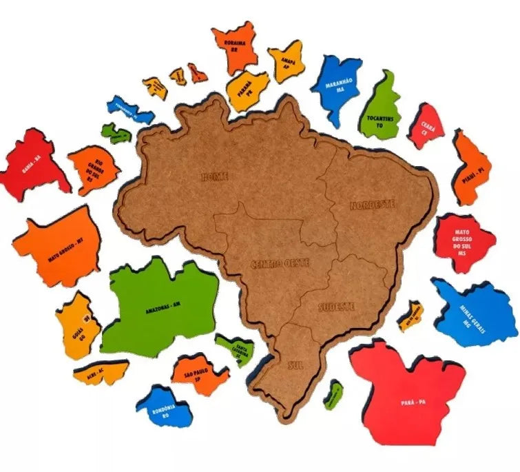 Mapa do Brasil Educativo Infantil