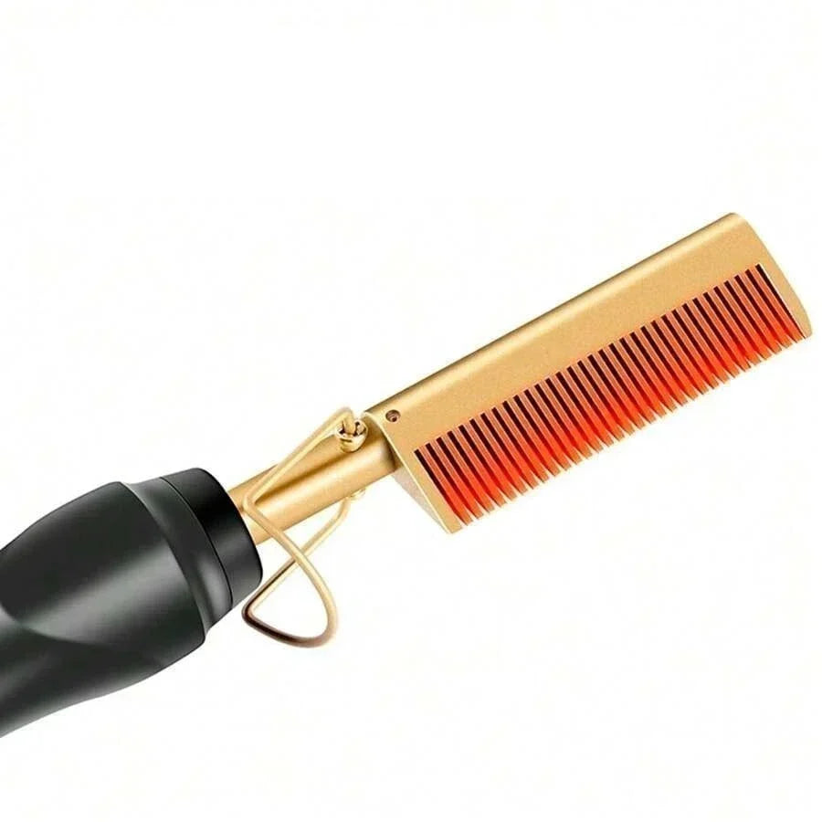 Pente Alisador de Cabelos Bivolt Goldglam