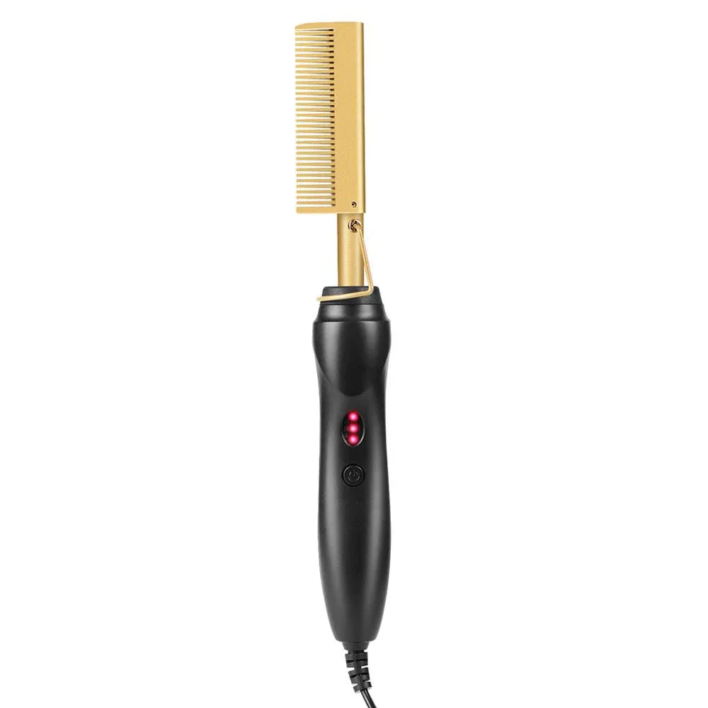 Pente Alisador de Cabelos Bivolt Goldglam