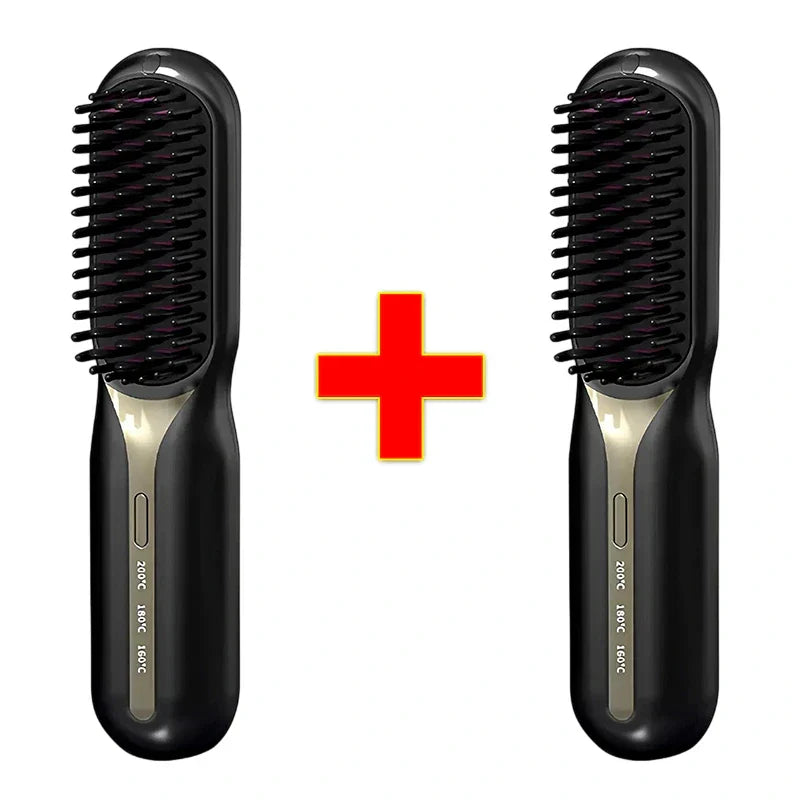 Escova Alisadora de Cabelo 5 em 1 Sem Fio PureGlam