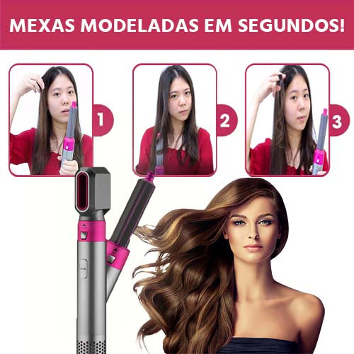 Escova de Cabelos Multifuncional 5 em 1 MultiFlex