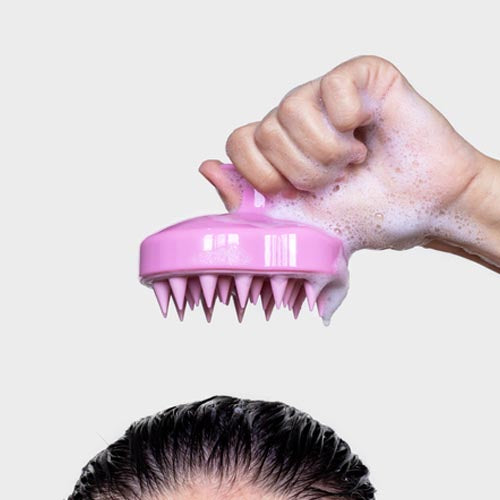 Escova Massageadora Esfoliante de Couro Cabeludo