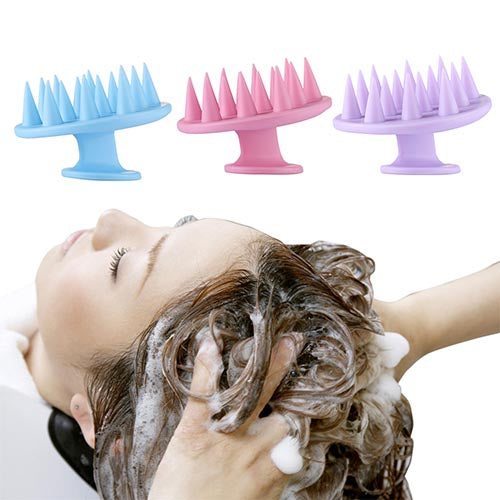 Escova Massageadora Esfoliante de Couro Cabeludo