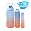 Garrafa de Água Motivacional Degradê - Leve 3 Pague 1