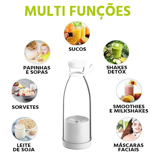 Garrafa Liquidificador Portátil PowerBlend