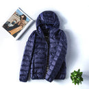 Jaqueta Feminina Puffer com Capuz