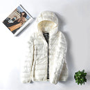 Jaqueta Feminina Puffer com Capuz