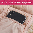 Jaqueta Feminina Puffer com Capuz