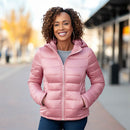 Jaqueta Feminina Puffer com Capuz