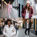 Jaqueta Feminina Puffer com Capuz