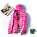 Jaqueta Feminina Puffer com Capuz