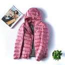 Jaqueta Feminina Puffer com Capuz