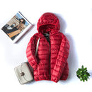 Jaqueta Feminina Puffer com Capuz