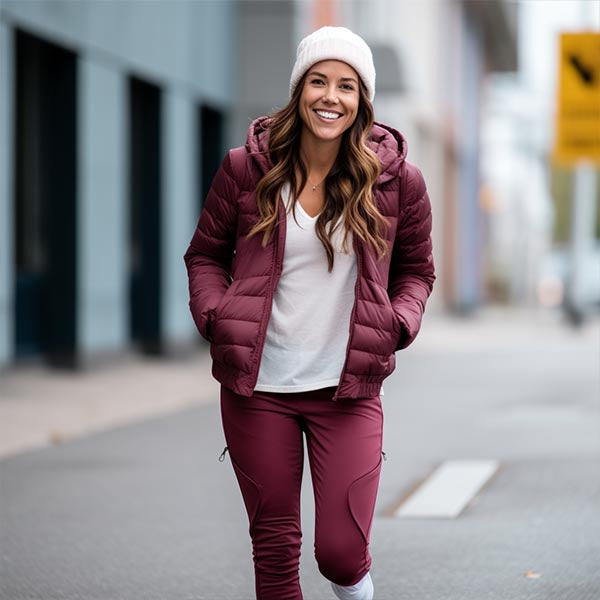 Jaqueta Feminina Puffer com Capuz