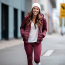 Jaqueta Feminina Puffer com Capuz