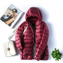 Jaqueta Feminina Puffer com Capuz
