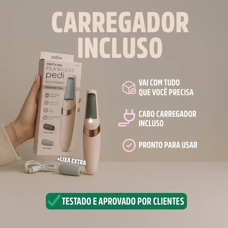 Lixa de Pé Elétrica Portátil Removedor de Calos e Rachaduras CallusCare