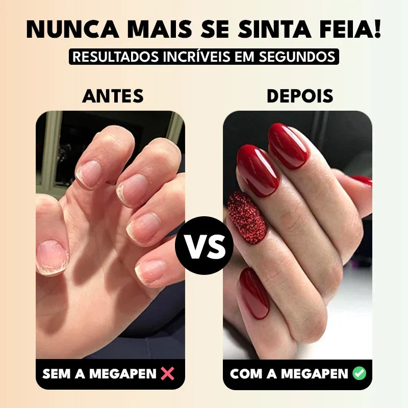 Lixa de Unha Elétrica Bivolt Profissional 6 em 1 Megapen