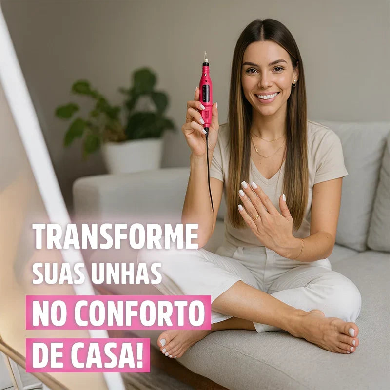 Lixa de Unha Elétrica Bivolt Profissional 6 em 1 Megapen