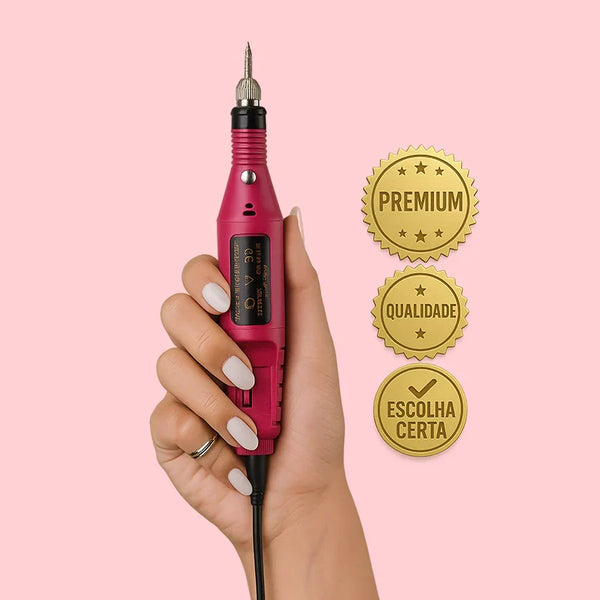 Lixa de Unha Elétrica Bivolt Profissional 6 em 1 Megapen