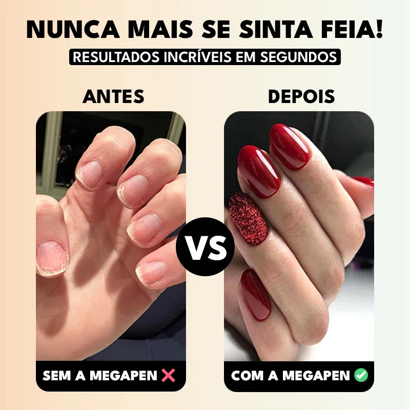 Lixa de Unha Elétrica Profissional 5 em 1 Sem Fio Megapen
